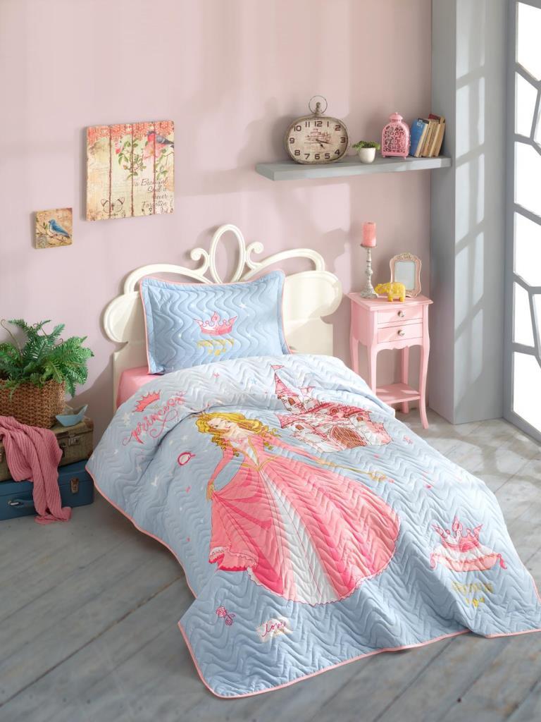 Clasy Tek Kişilik Yatak Örtüsü Crown