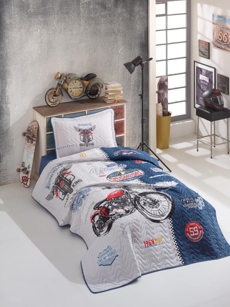 Clasy Tek Kişilik Yatak Örtüsü Road King