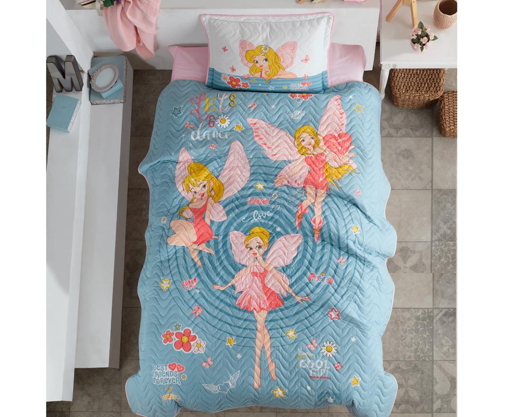 Clasy Tek Kişilik Yatak Örtüsü Power Girl