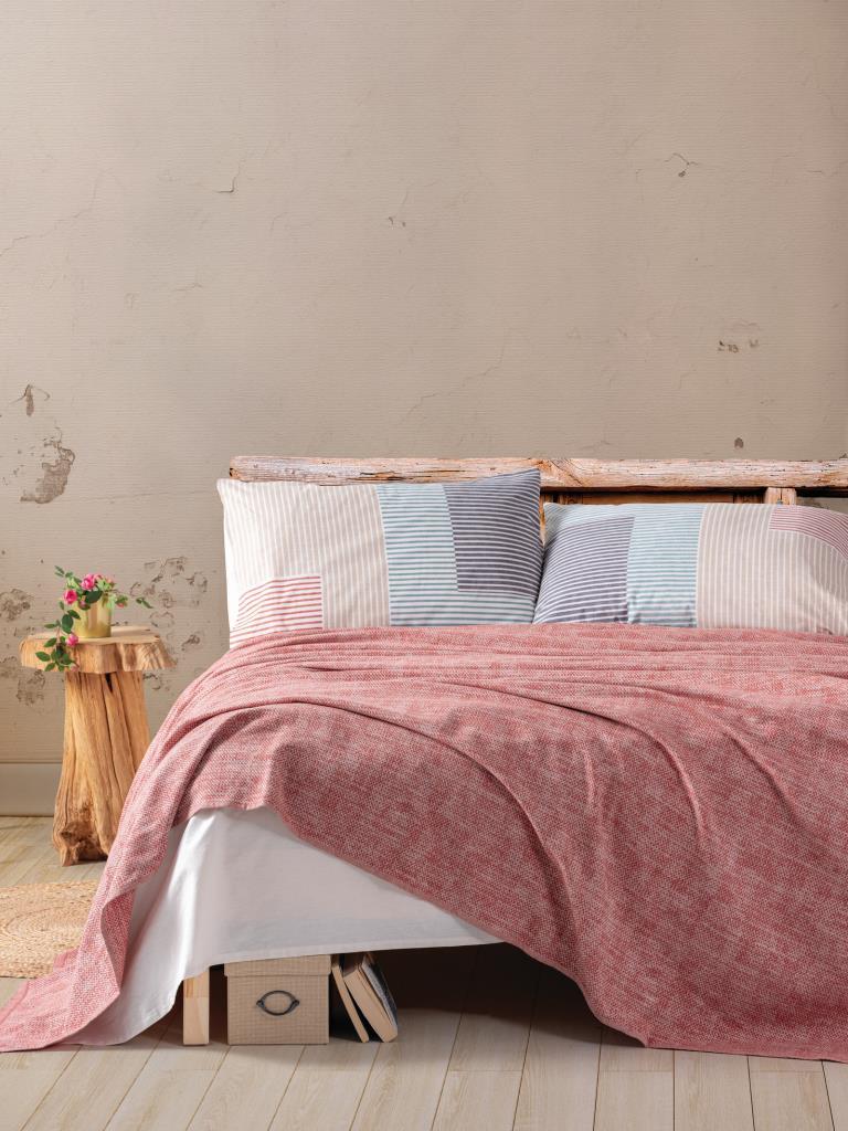 Cotton Box Çift Kişilik Easy Pike Takımı Via Kiremit