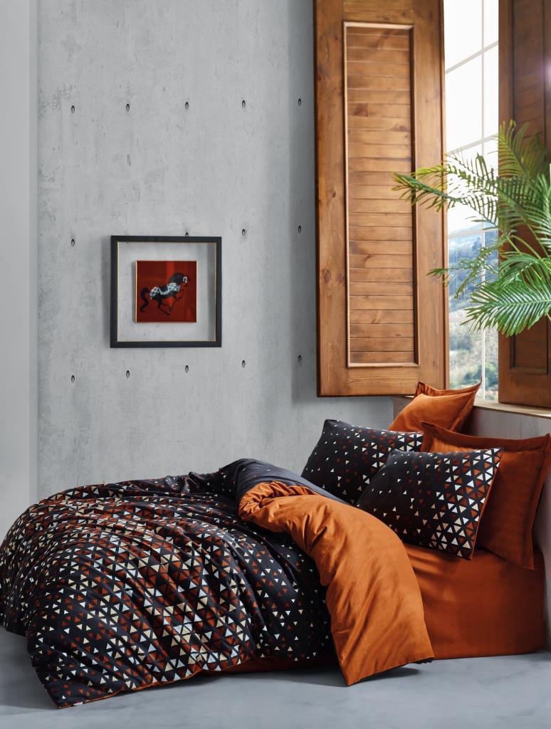 Cotton Box Dark Çift Kişilik Nevresim Takımı Colin Tarçın