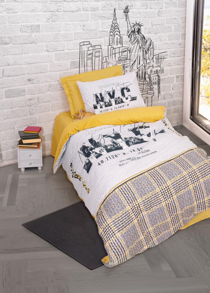 Cotton Box Genç Ranforce Nevresim Takımı Tek Kişilik World Wide Hardal