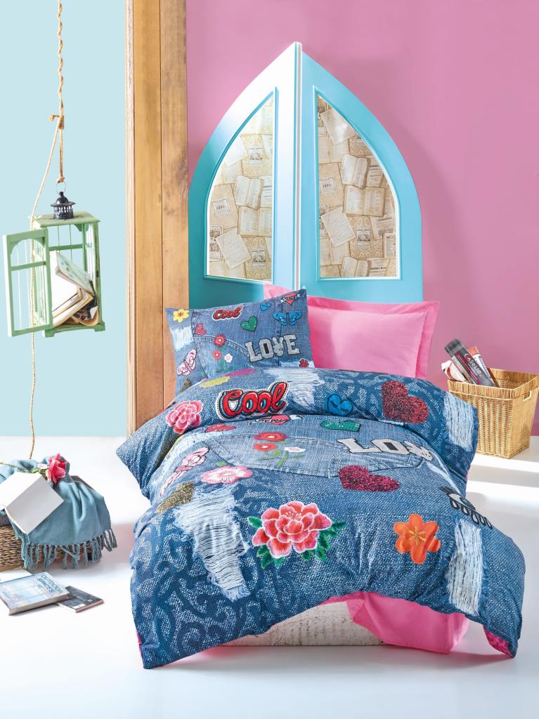 Cotton Box Kelly Pembe Ranforce Nevresim Takımı Tek Kişilik