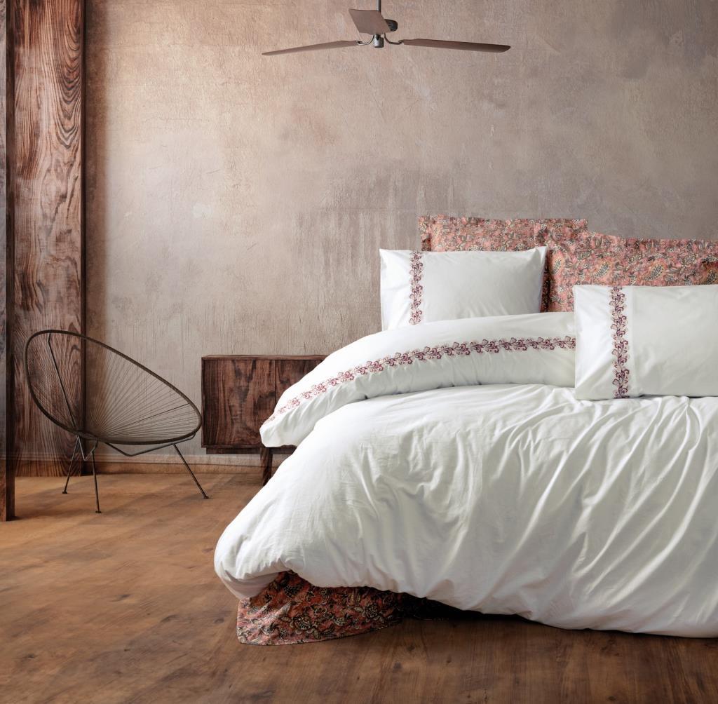 Cotton Box Majestic Seri Çift Kişilik Nevresim Takımı Voyager Pembe