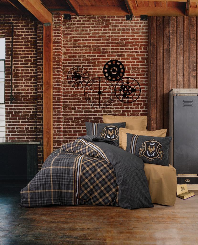 Cotton Box Masculine Çift Kişilik Nevresim Takımı Titus Bej