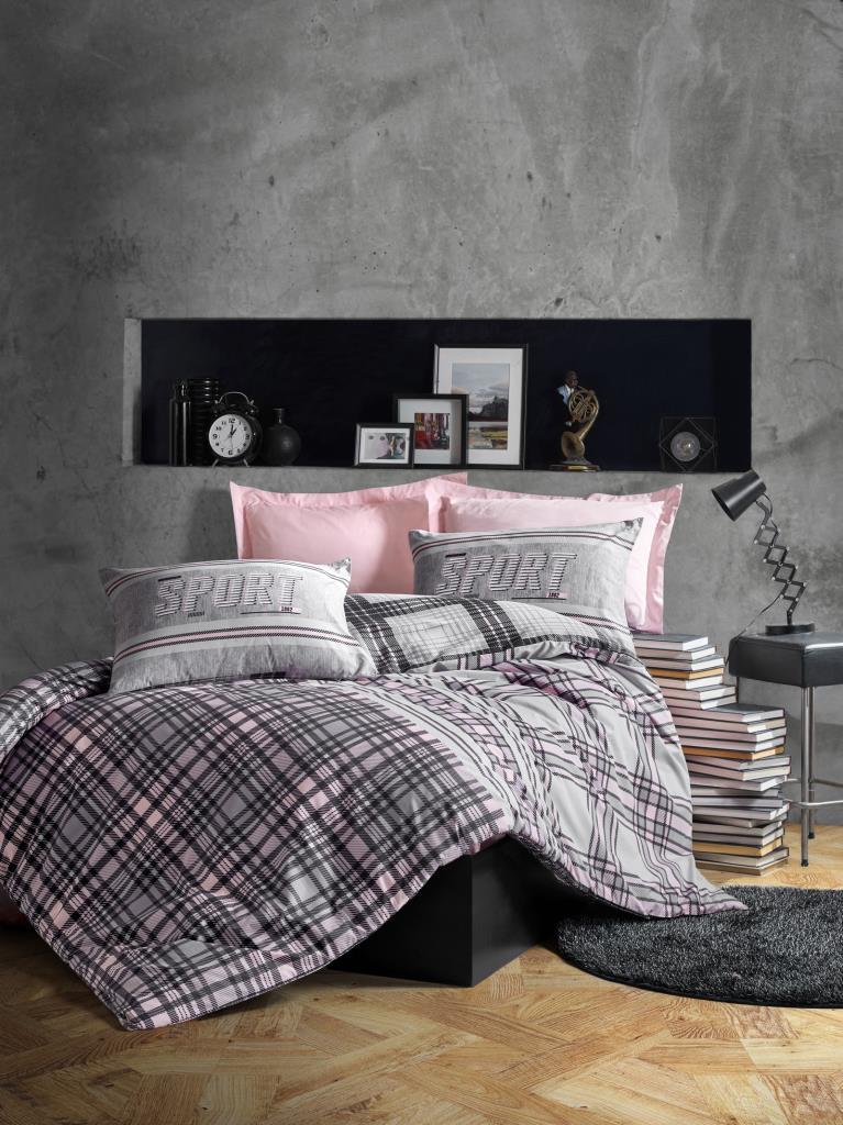 Cotton Box Masculine Çift Kişilik Nevresim Takımı Andrea Gülkurusu