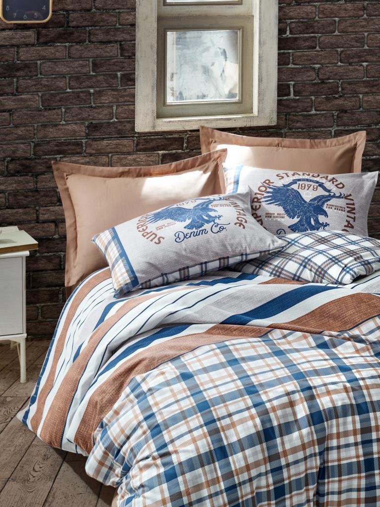 Cotton Box Masculine Çift Kişilik Nevresim Takımı Danilo Kahve