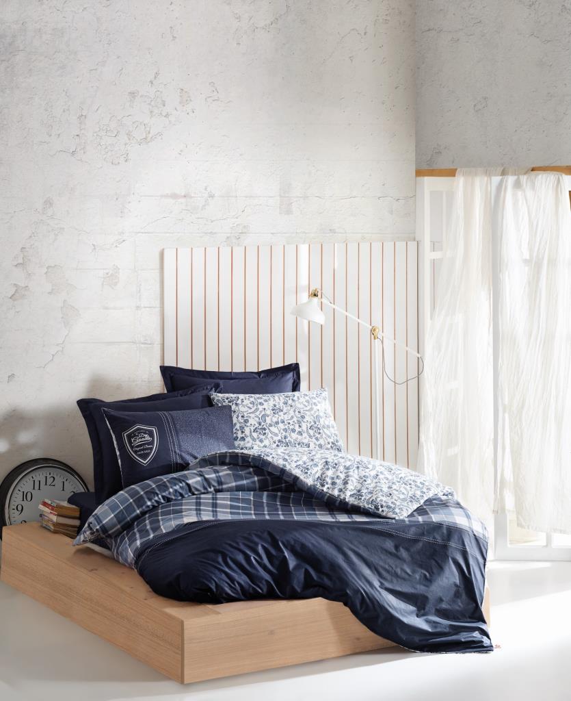 Cotton Box Masculine Çift Kişilik Nevresim Takımı Pablo Lacivert