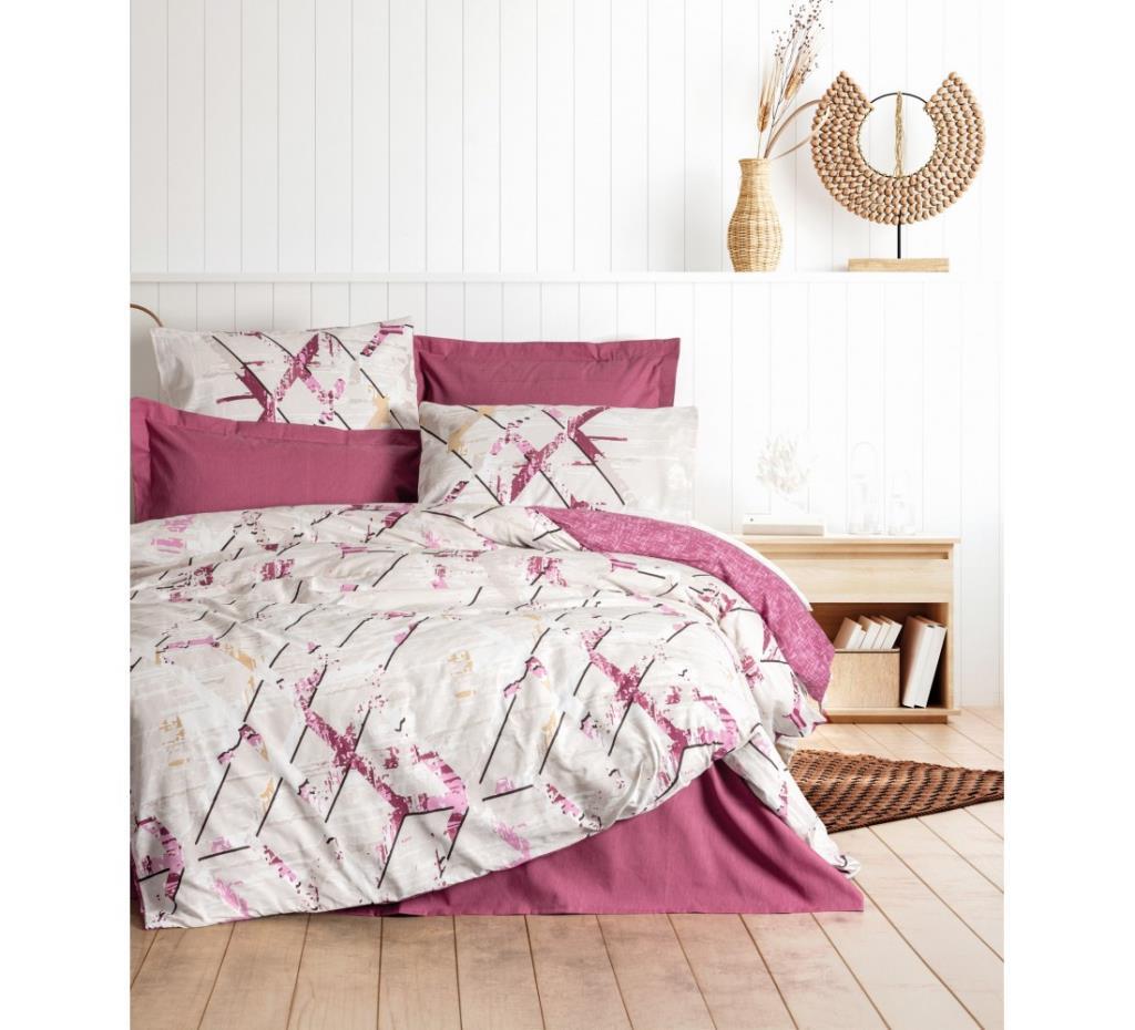 Cotton Box Tek Kişilik Modeline Nevresim Takımı Renata Mürdüm