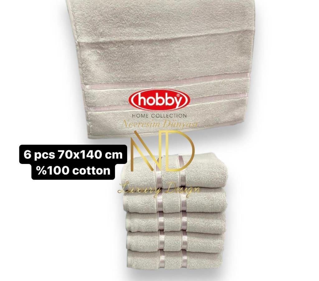 Hobby Dolce Açık Lila 70x140 6'lı Havlu Seti