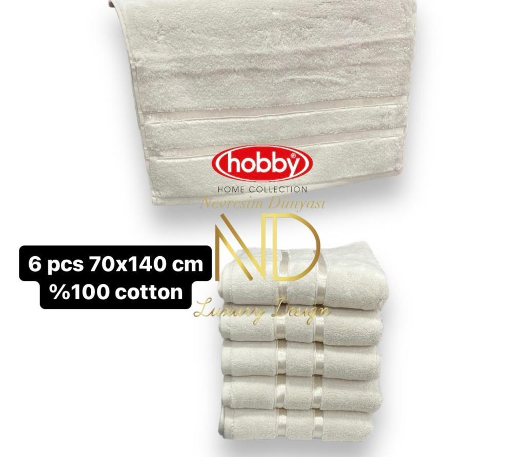 Hobby Dolce Açık Sarı 50x90 6'lı Havlu Seti