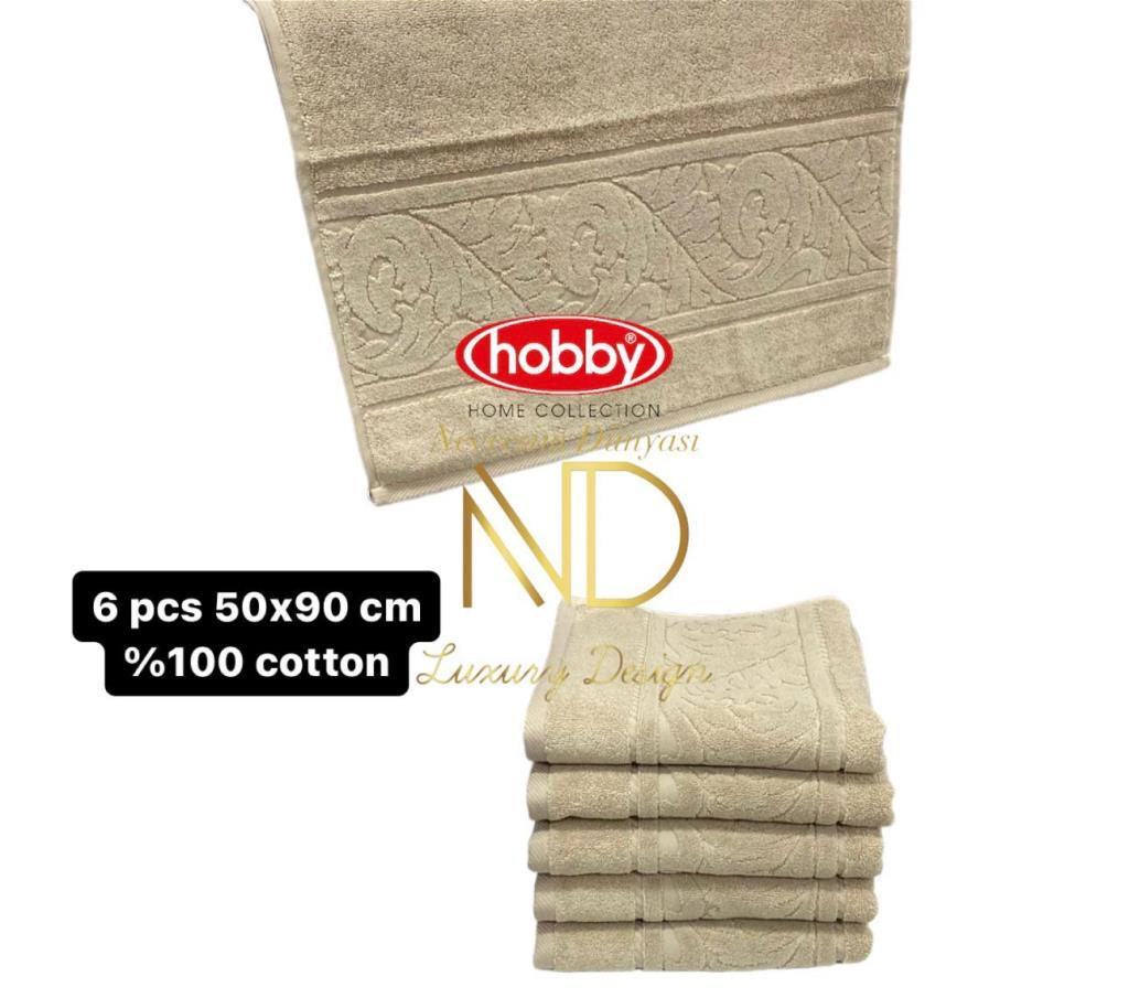 Hobby Sultan Gül Kurusu 50x90 6'lı Havlu Seti