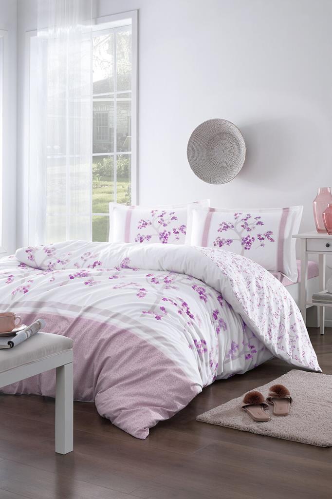 Özdilek Tek Kişilik Ranforce Nevresim Takımı Florid Pembe