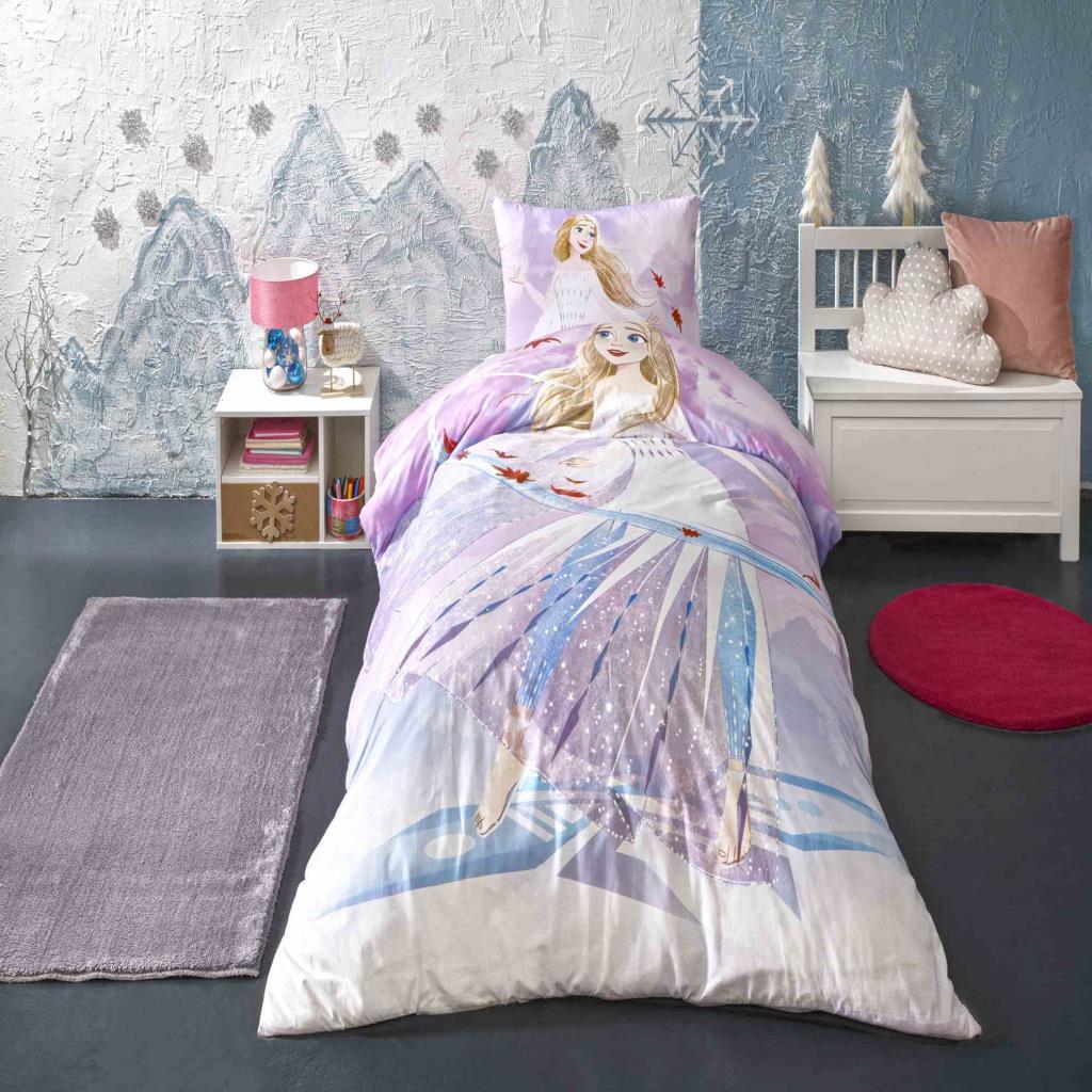 Taç Lisanslı Disney Frozen Breezy Tek Kişilik Nevresim Takımı