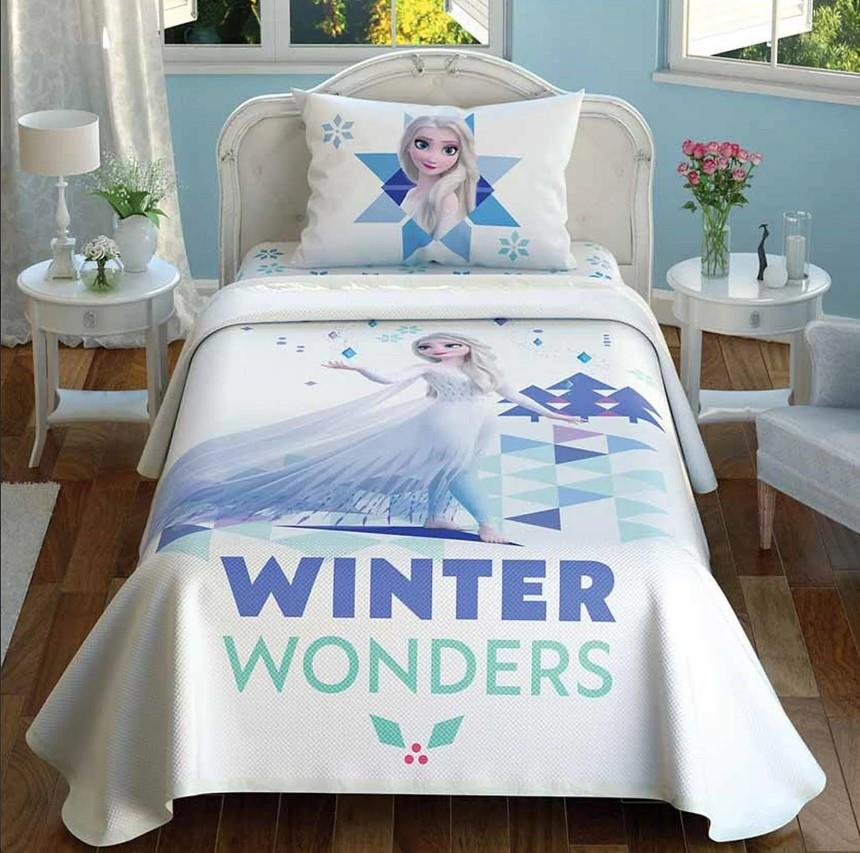 Taç Lisanslı Frozen 2 Wonder Tek Kişilik Pike Takımı