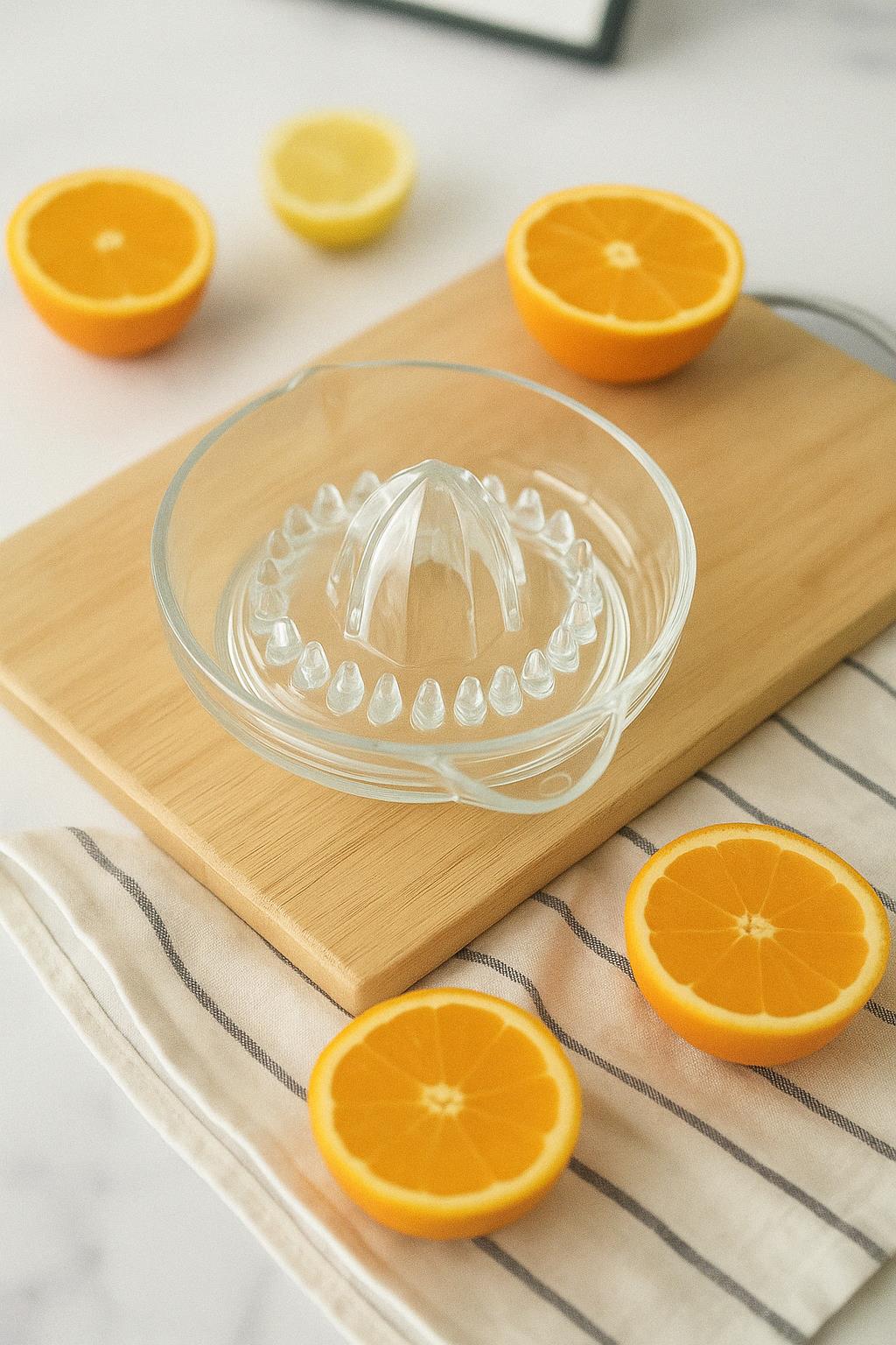 Akrilik Şeffaf Narenciye Limon & Portakal Sıkacağı Pratik Portakal Sıkacağı