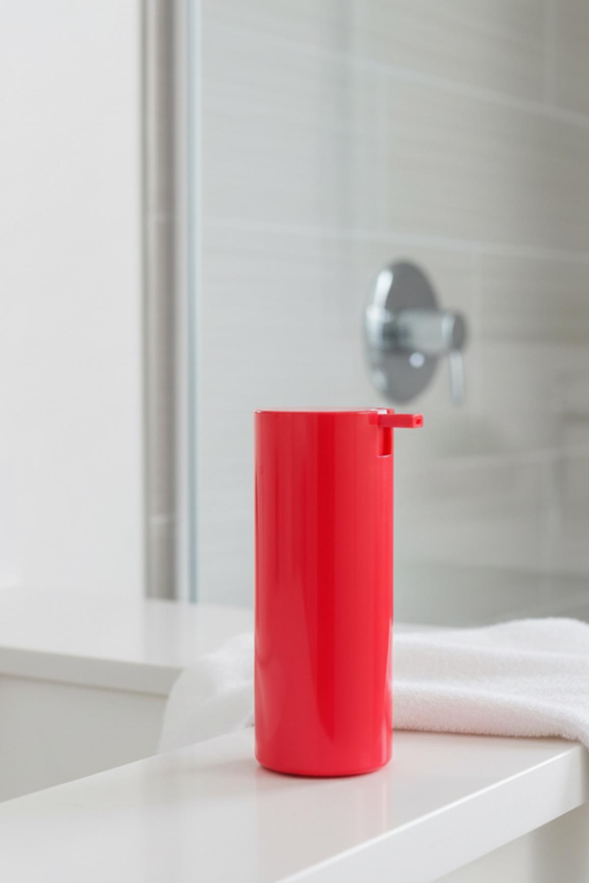 Soft Pembe Şeffaf Akrilik Sıvı Sabunluk 250 ml