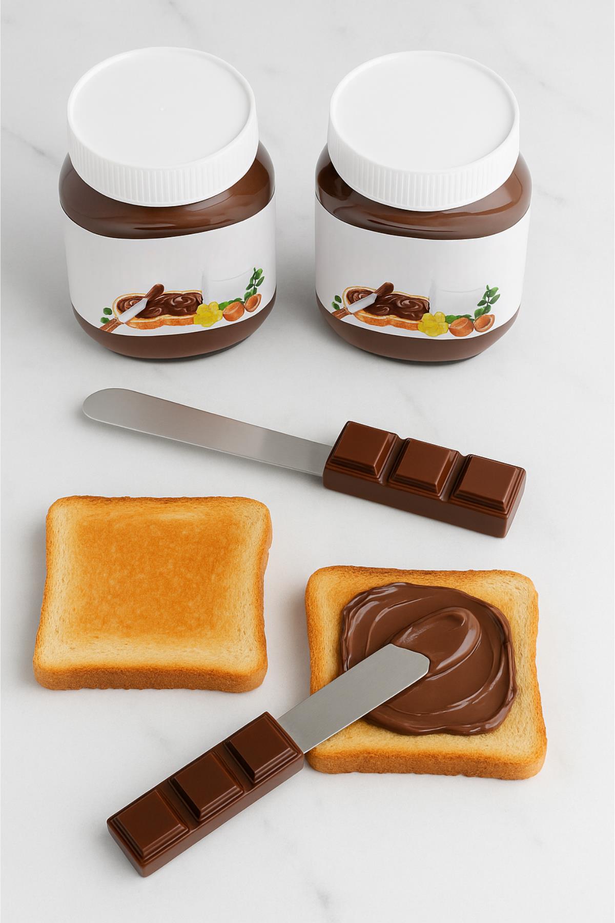 2’li Paslanmaz Çelik Çikolata Bıçağı Seti 18 cm