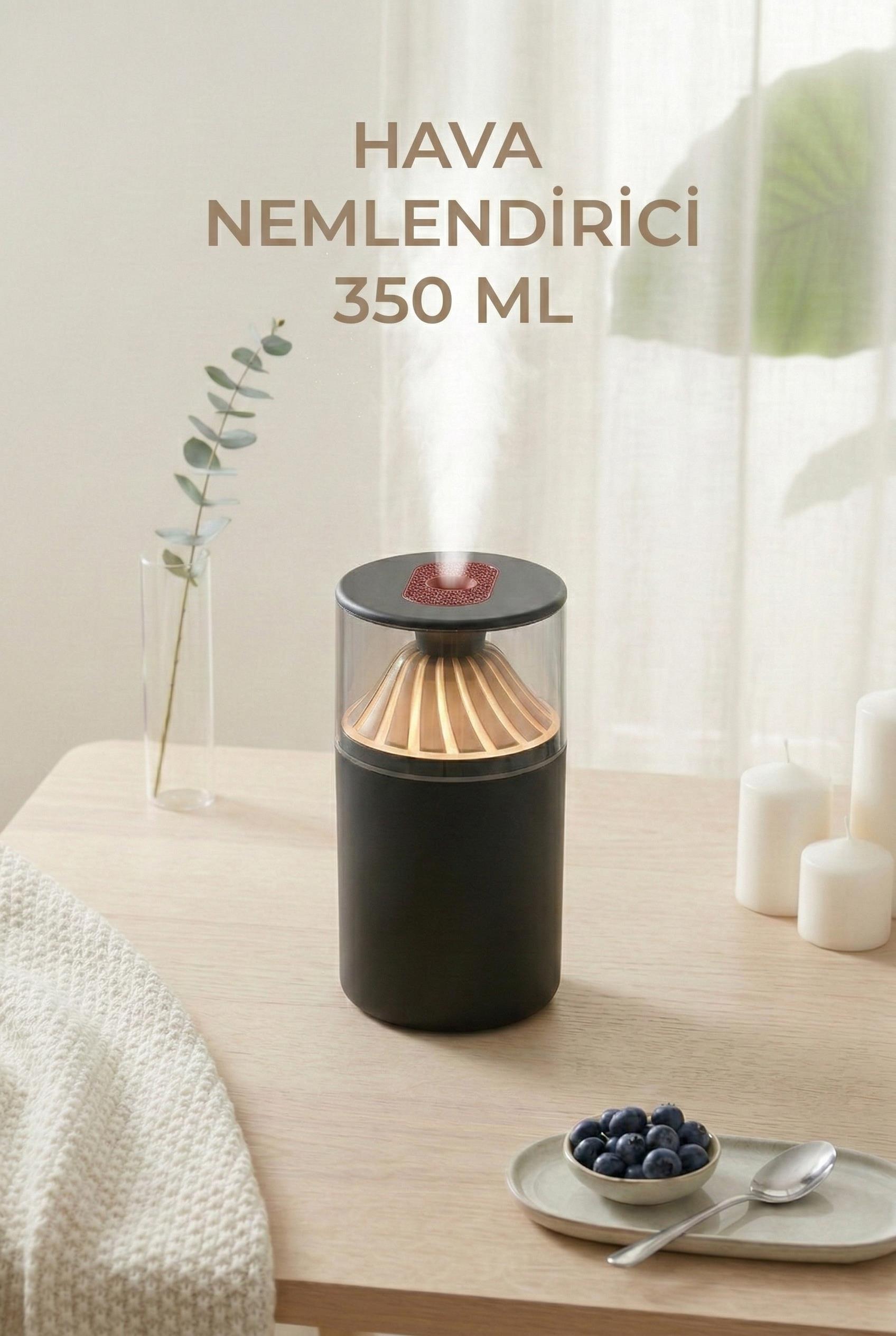 350 ml LED Işıklı Hava Nemlendirici & Modern Oda Kokusu Difüzörü