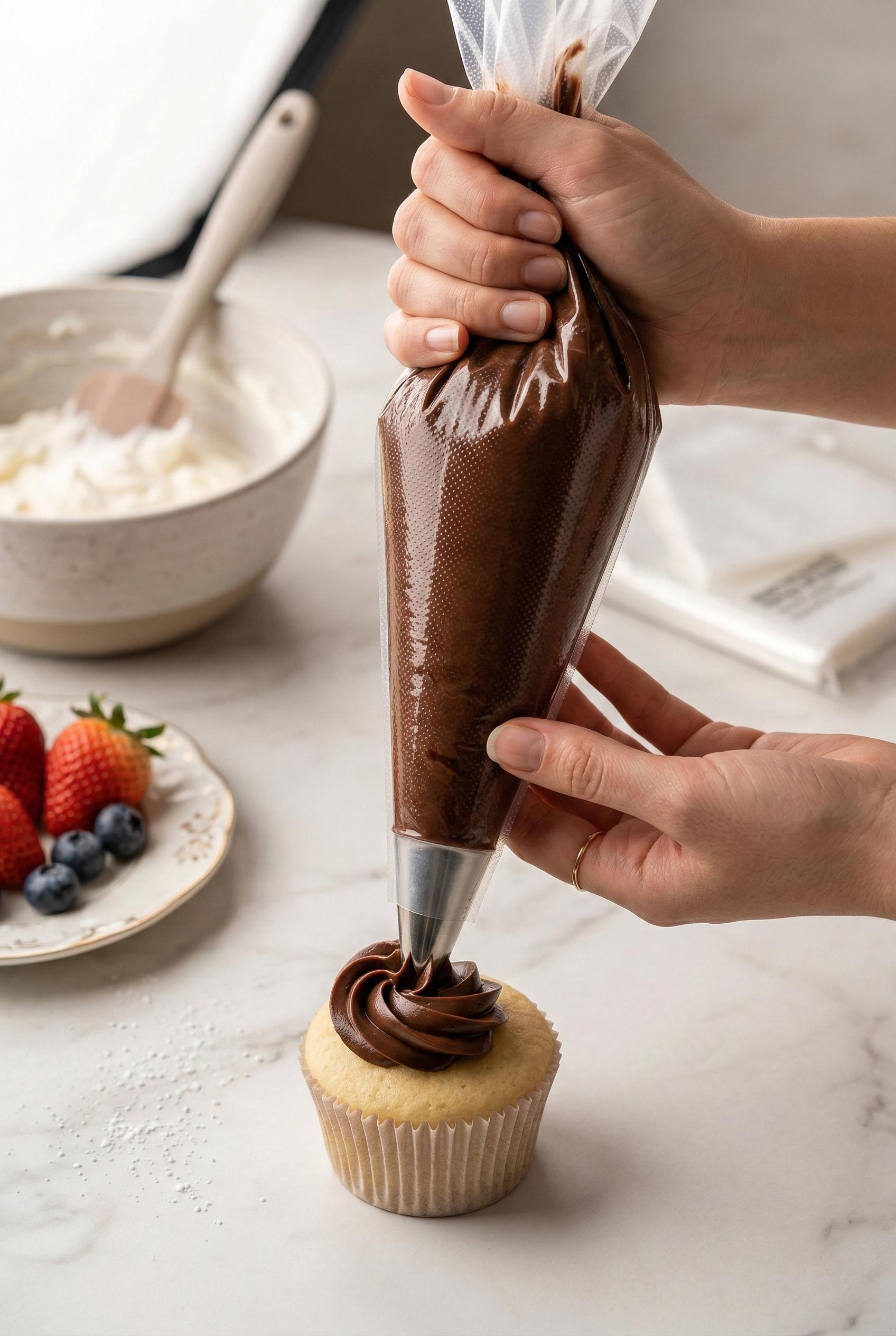 50 Adet Tek Kullanımlık Şeffaf Krema Sıkma Torbası Seti