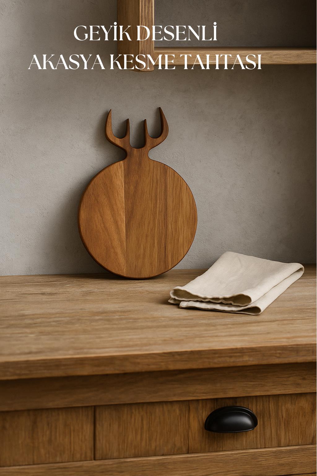 Akasya Kesme Tahtası & Sunum Tahtası 21x32x1,5 cm