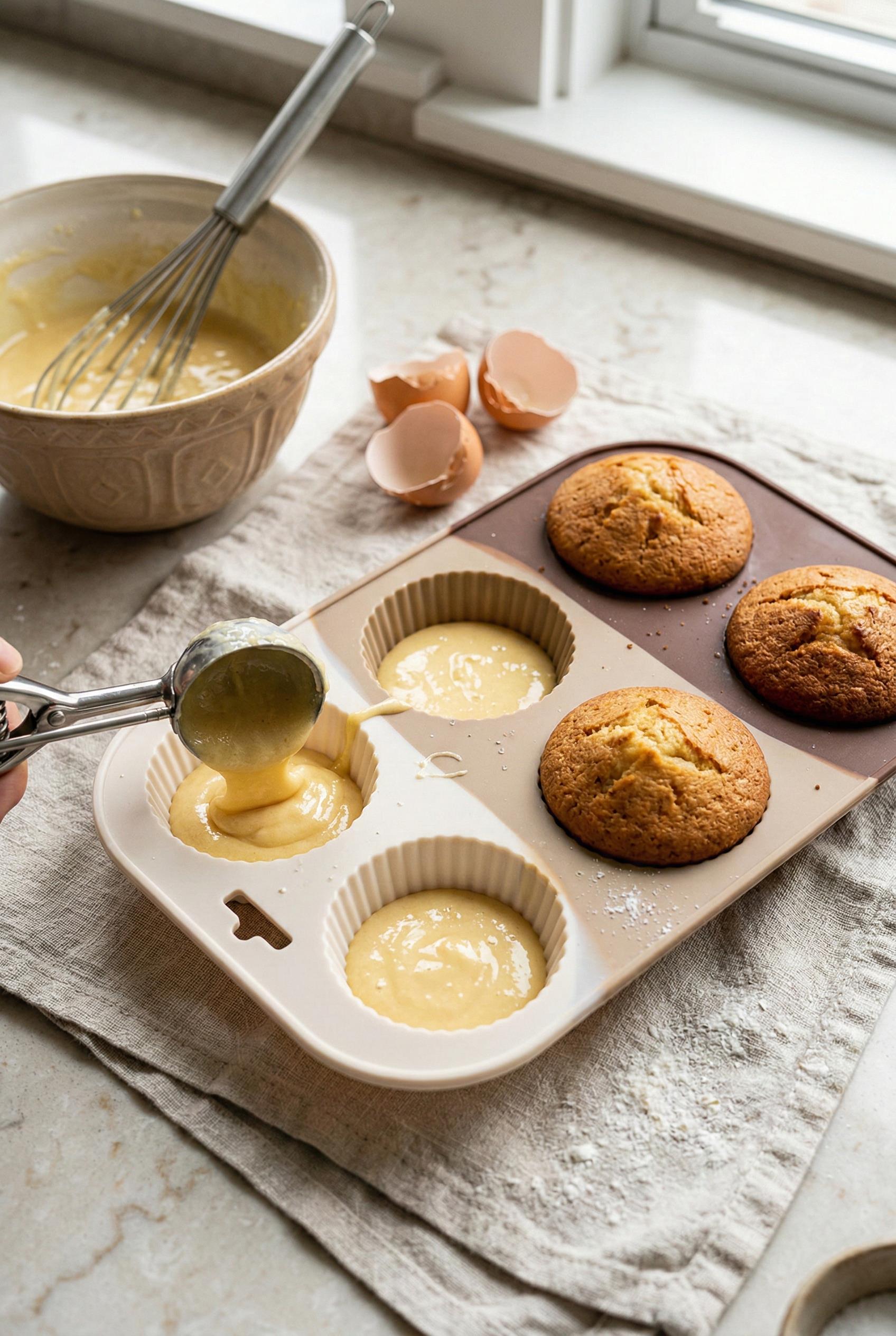 Kahve Rengi 6’lı Silikon Kek Ve Çikolata Kalıbı & Muffin Kabı Pişirme Gereci 16x25 cm