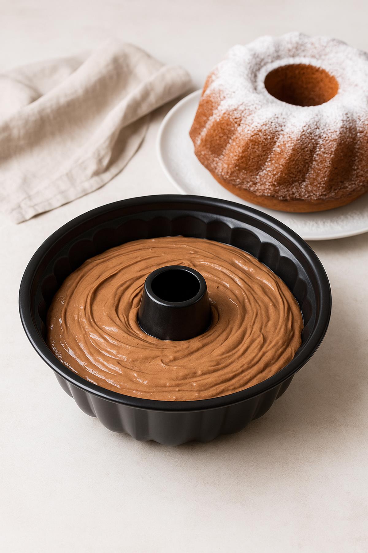 Yuvarlak Emaye Kek Kalıbı 28 cm Fırın Pasta Tart Ekmek Kalıbı