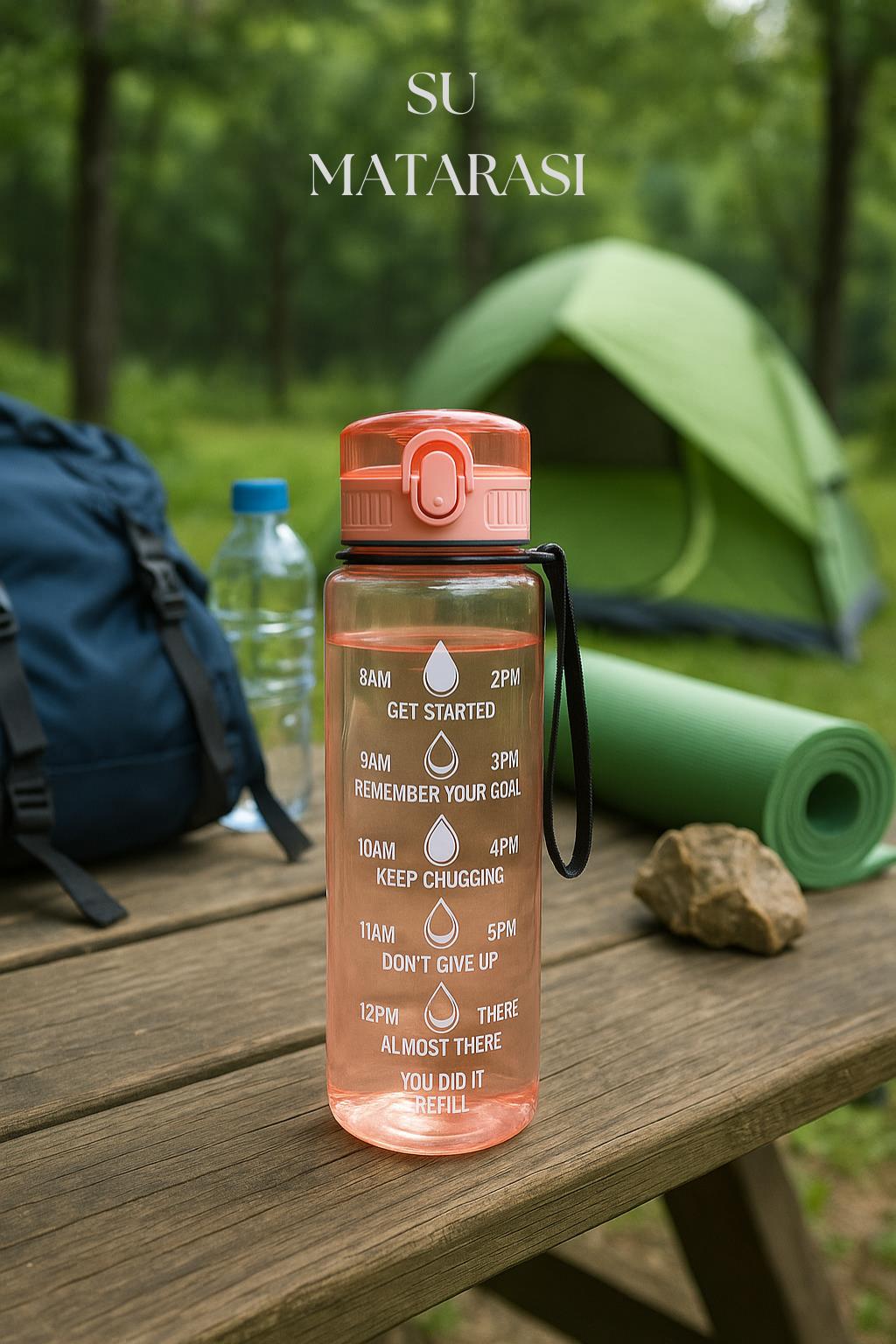 Suluk & Su Şişesi & Sporcu Matara Turuncu 1000 ml