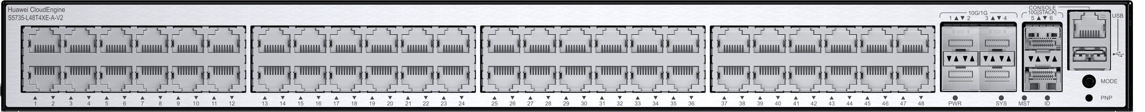 HUAWEI 10/100/1000Base-T 48 port 4 x 10 GE SFP+ port 2 x12GE stack port switch