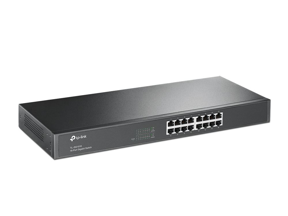TP-LINK 10/100/1000Mbps 16xPort %15 Güç Tasarruflu Raf Tipi Switch