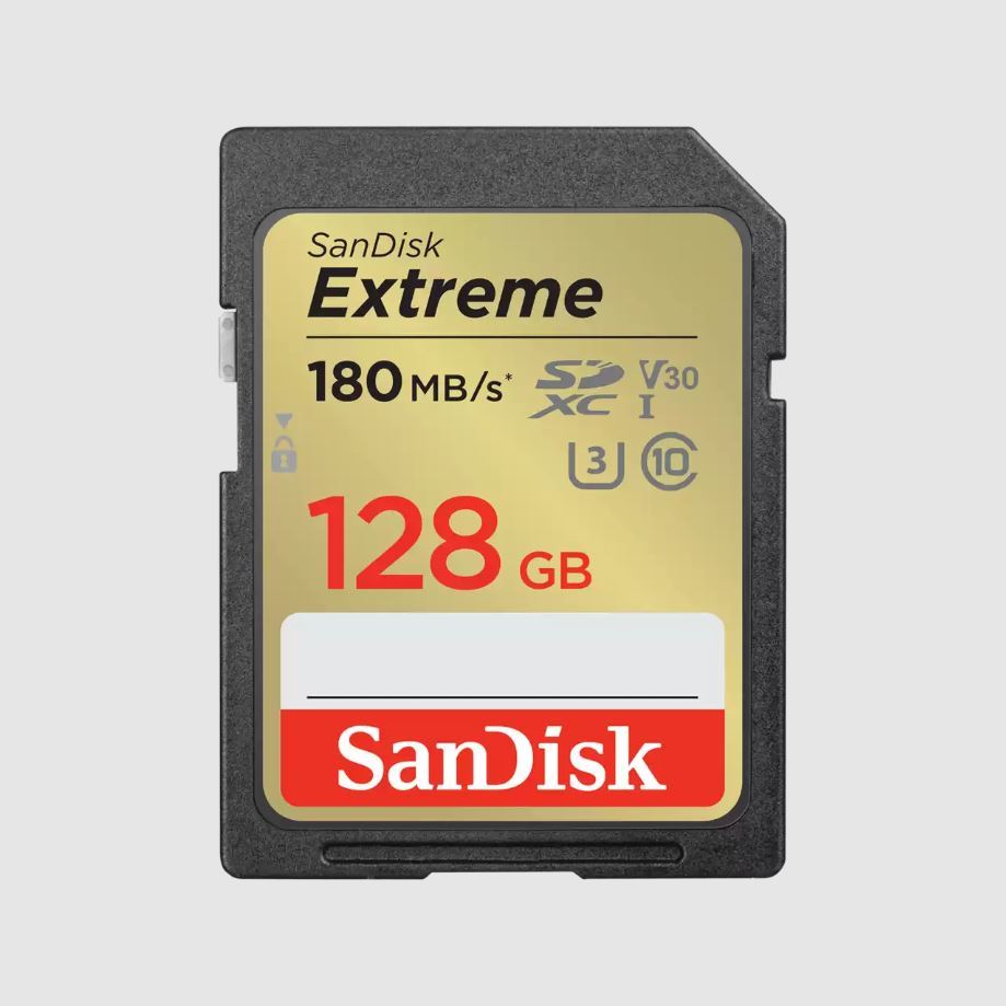 SANDISK 128GB Extreme Pro SD UHS I 180MB/s 30MB/s