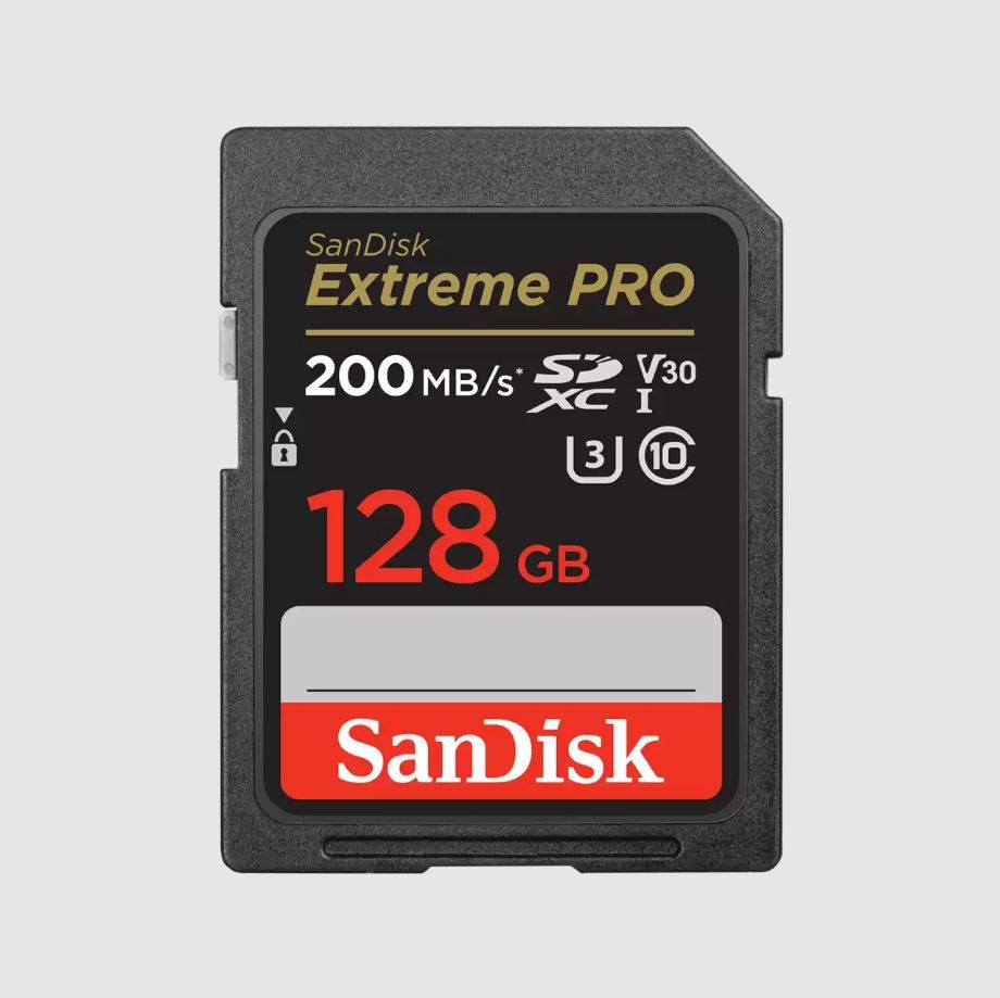 SANDISK 128GB Extreme Pro SD UHSI 200MB/s 90MB/s