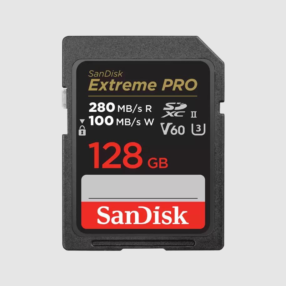 SANDISK 128GB Extreme Pro V60 UHS-II SD cards Sıra Dışı 6K Video Çekimi