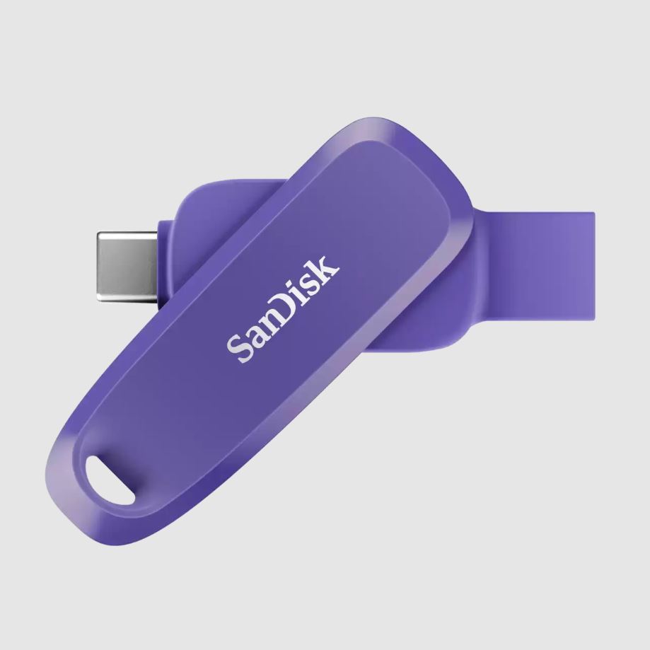 SANDISK 128GB Phone Drive USB Type-C/USB Type-A 100MB/s Purple Opulence Color