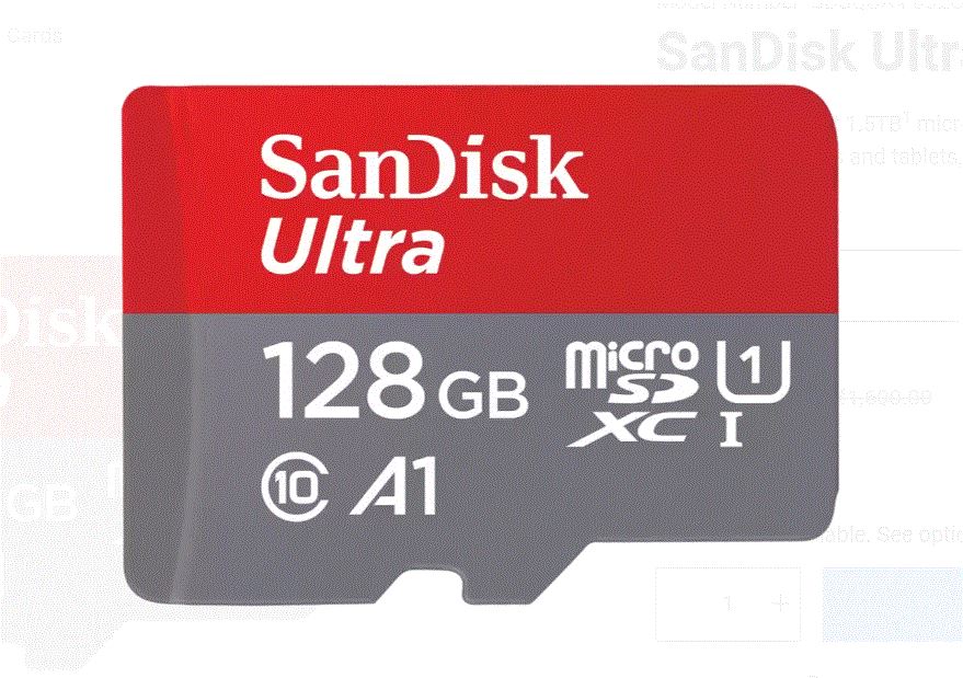 SANDISK 128GB ULTRA MSD 140MB/S C10 UHS-I