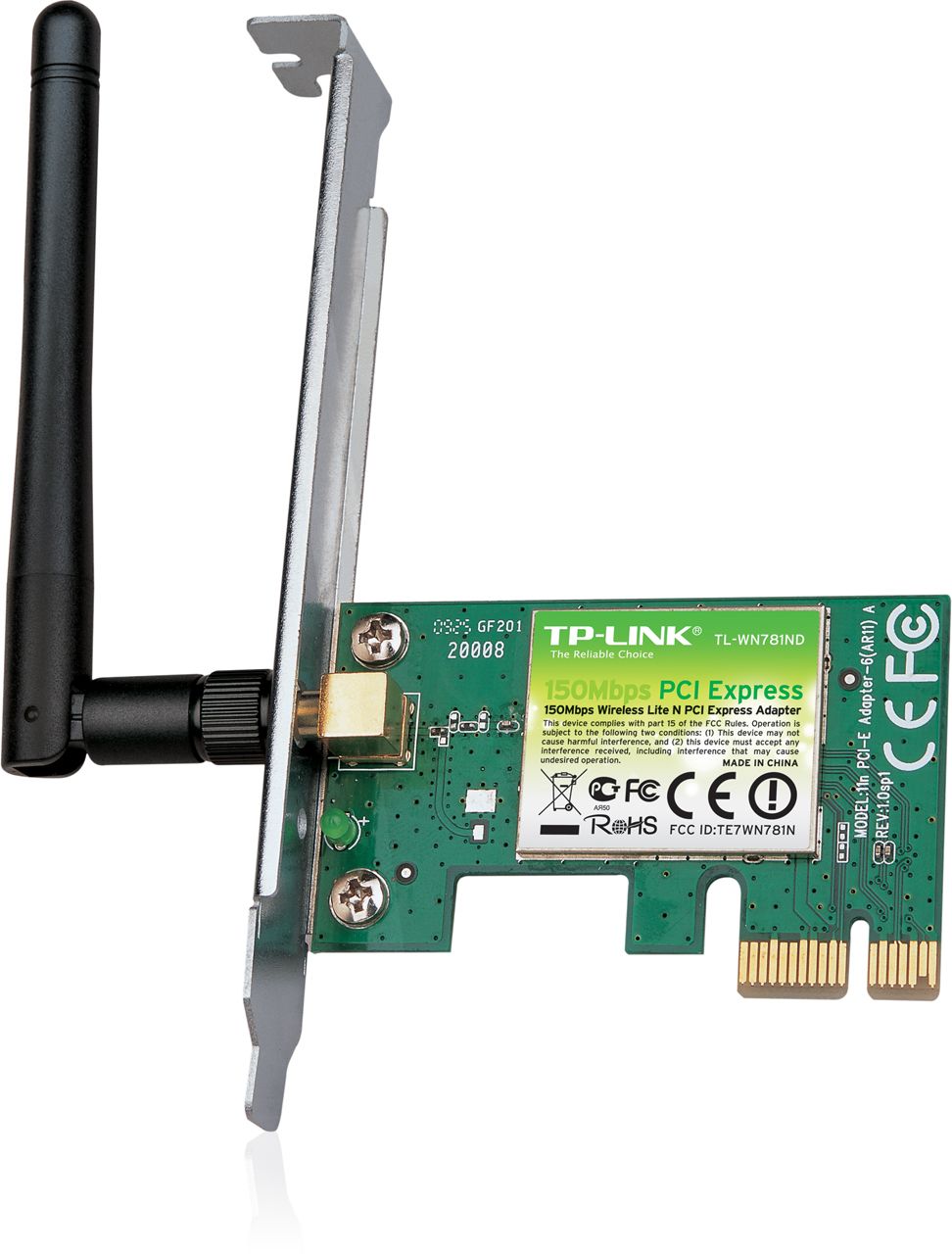 TP-LINK 150Mbps 1xDeğiştirilebilir Antenli PCI Express Sinyal Alıcı