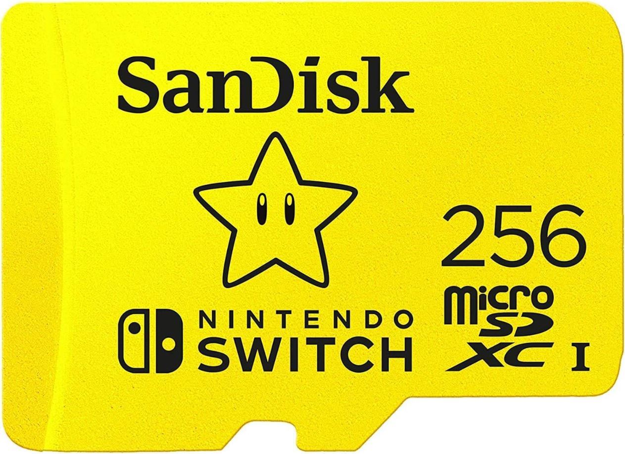 SANDISK 256GB microSDXC UHS-I card for Nintendo Switch 100MB/s 90MB/s