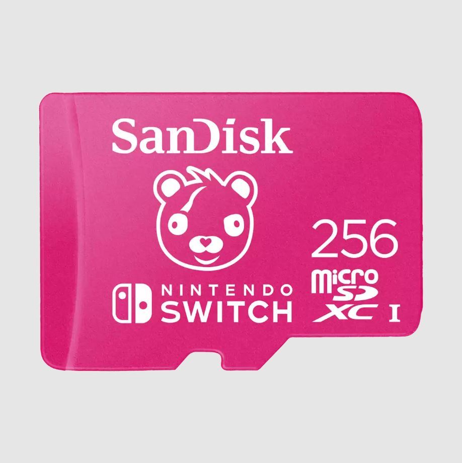 SANDISK 256GB Nintendo MicroSD UHS I Card Fortnite Edition