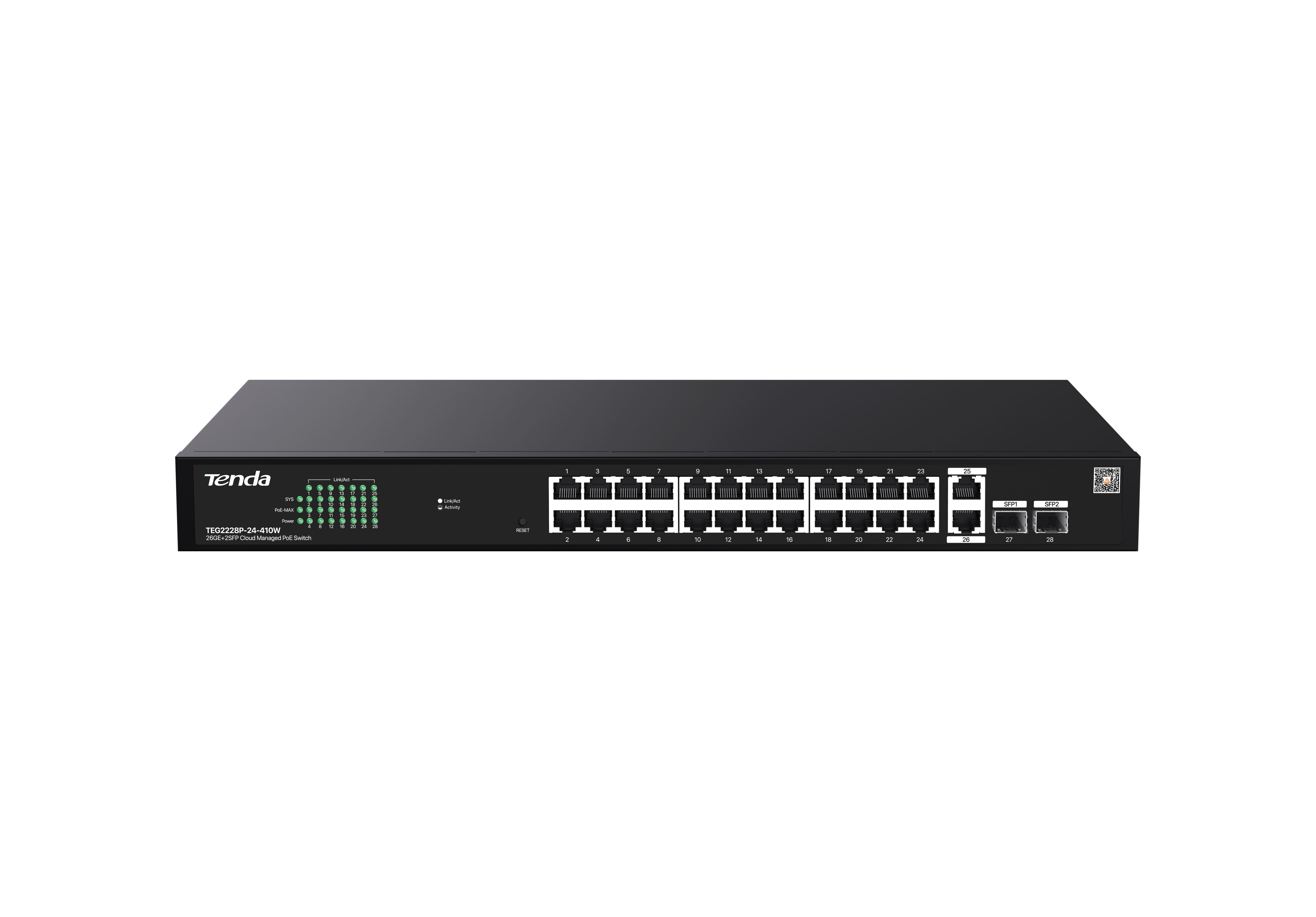 TENDA 26GE+2SFP Cloud Managed PoE Switch