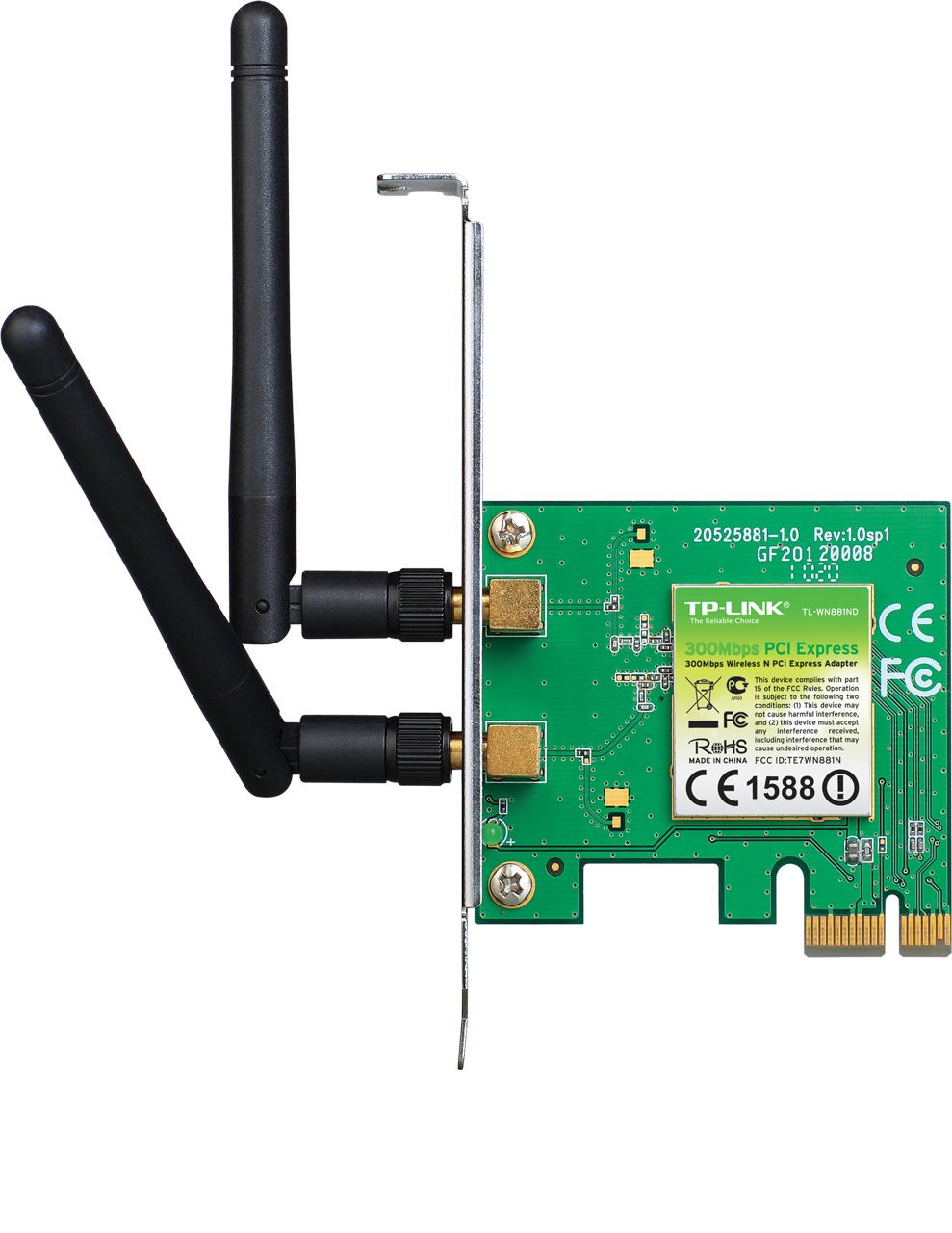 TP-LINK 300Mbps 2 Adt 2Dbi Değiştirilebilir Antenli Pci Express Adaptör