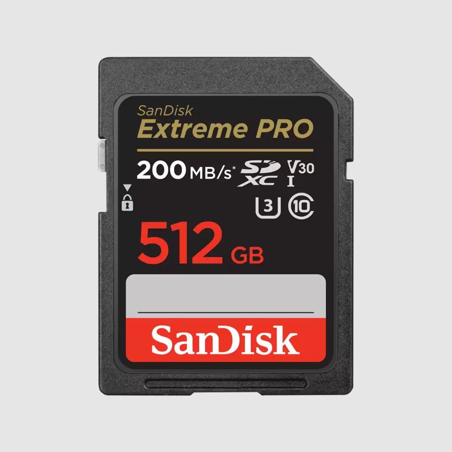 SANDISK 512GB Extreme Pro SD UHS I 200MB/s 90MB/s