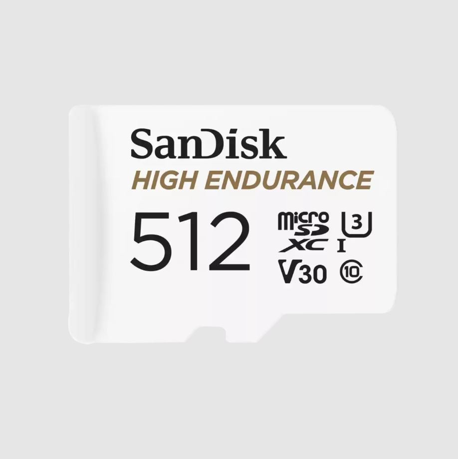 SANDISK 512GB Max Endurance microSDXC + SD Adapter 100/40 MB/s