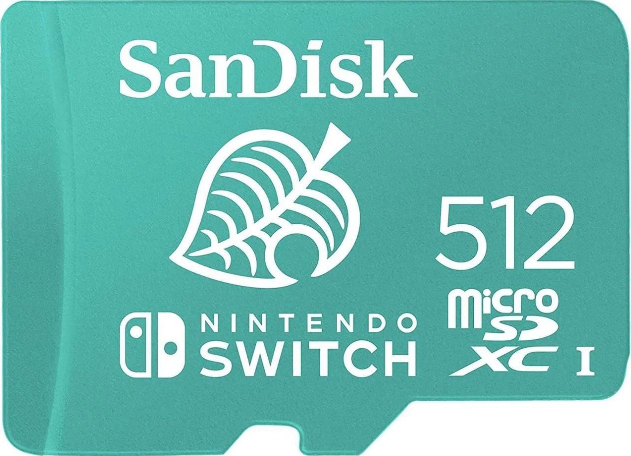 SANDISK 512GB microSDXC UHS-I card for Nintendo Switch 100MB/s 90MB/s