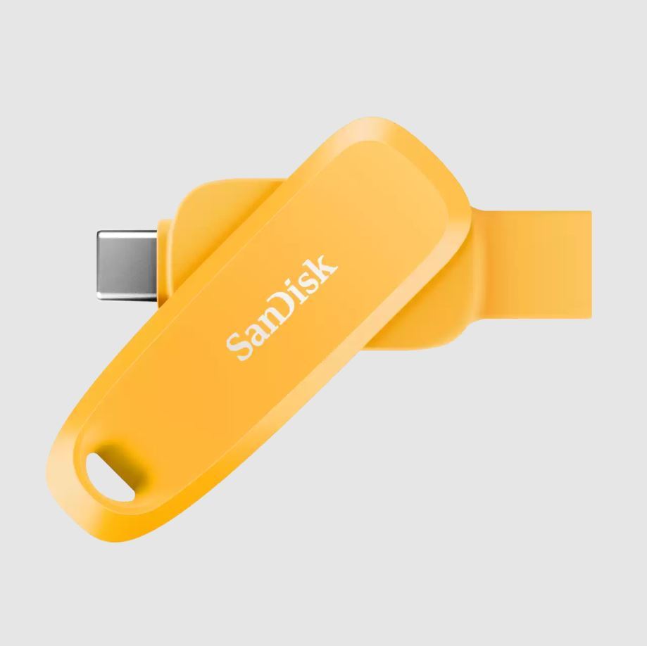 SANDISK 512GB Phone Drive USB Type-C/USB Type-A 100MB/s Yellow Daffodil Color
