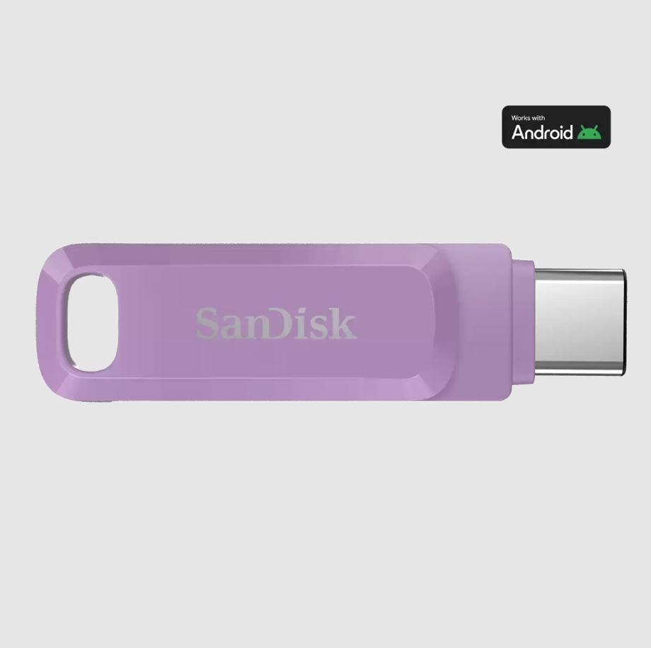 SANDISK 512GB Ultra Dual Drive Go USB Type- C Lavender Flash Bellek
