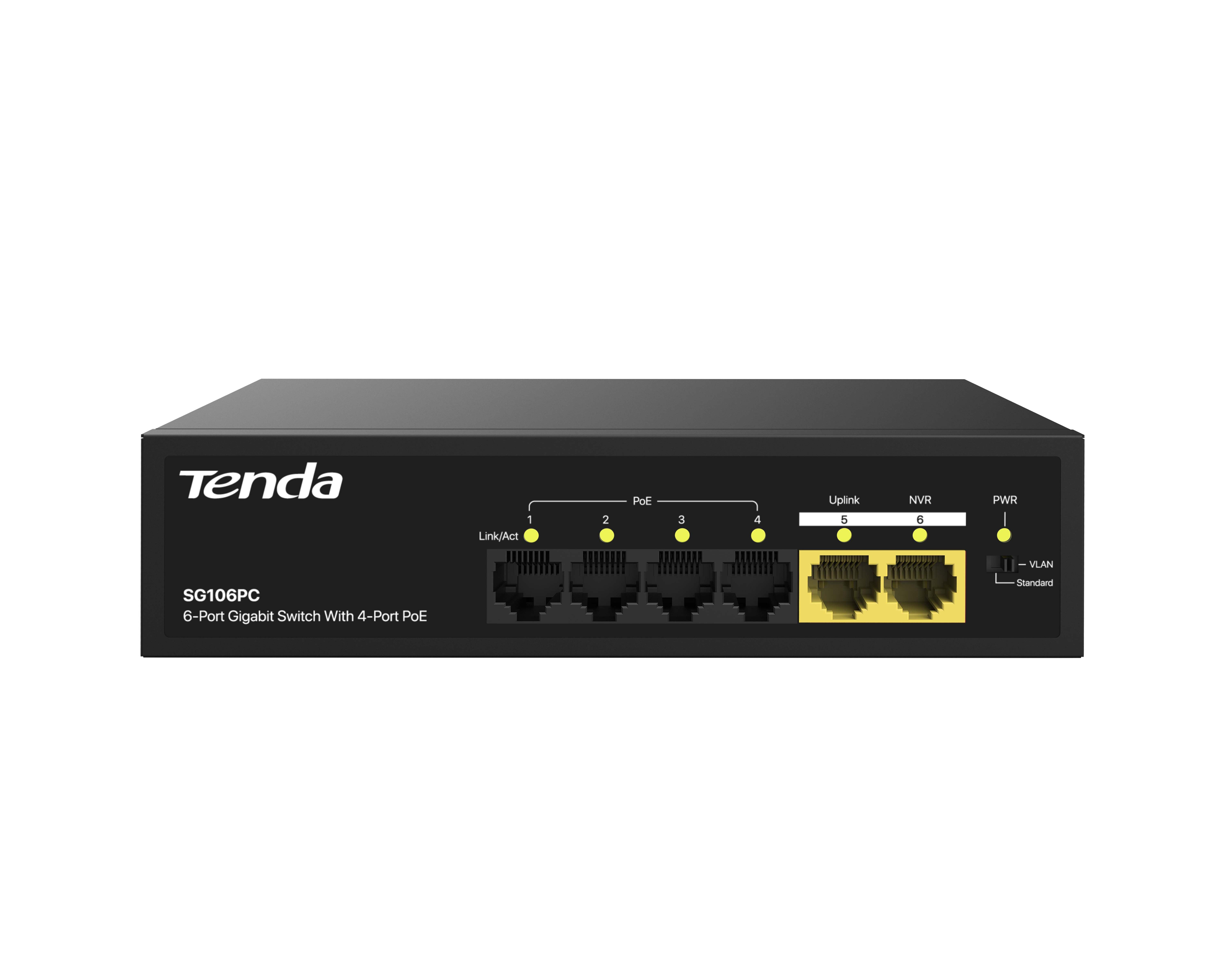 TENDA 6 Port Gigabit 4 Port PoE Switch