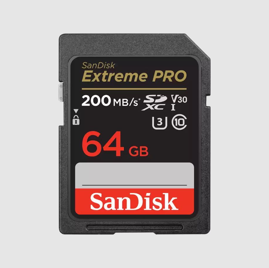 SANDISK 64GB Extreme Pro SD UHS I 200MB/s 90MB/s