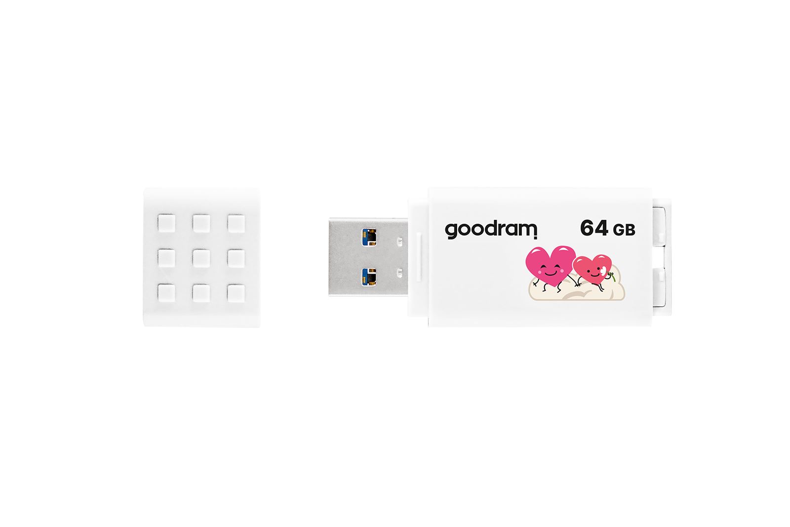 GOODRAM 64GB USB 3.2 GEN 1 60MB/s Okuma ile 20MB/s yazma hızlı beyaz usb bellek