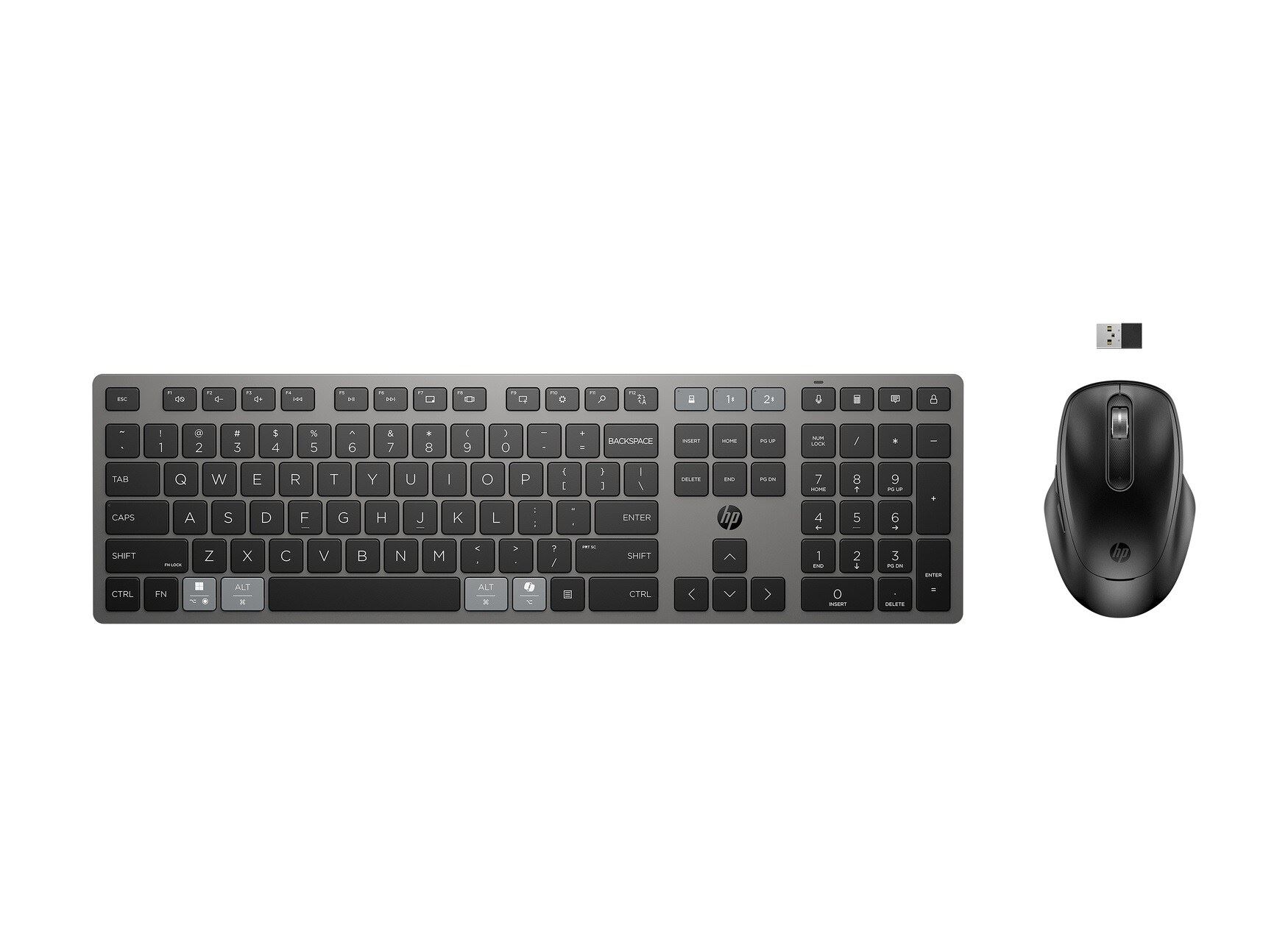 HP 720 Dual-Mode Rechargeable Wireless Keyboard ve Mouse