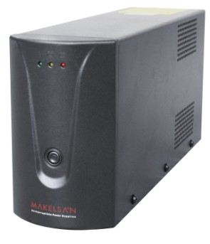 MAKELSAN 850VA Line-İnteractive 1 Adet 12V 9AH Akü 5/12 Dk UPS Siyah Lion Modeli